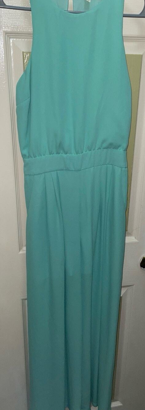 Gianni Bini Floral Palazzo Turquoise Sleeveless Romper Pantset Size XS